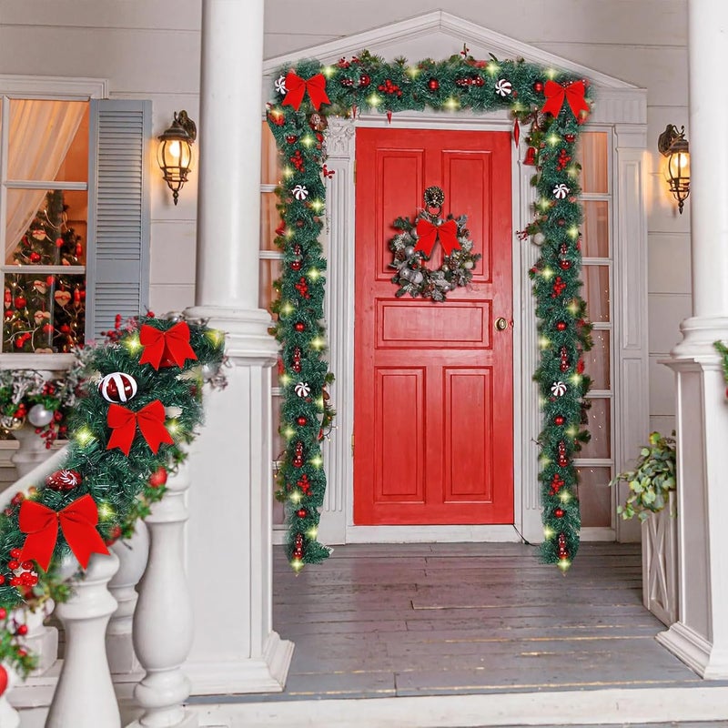 Hongsome 12Pcs Red Velvet Bows Christmas Tree Decorations,6 Inch Xmas Ornaments for Tree Home Party Front Door Wreath Holiday Indoor Inside Decor - Image 4